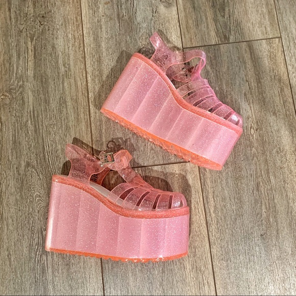 Platform jelly shoes unif Sale